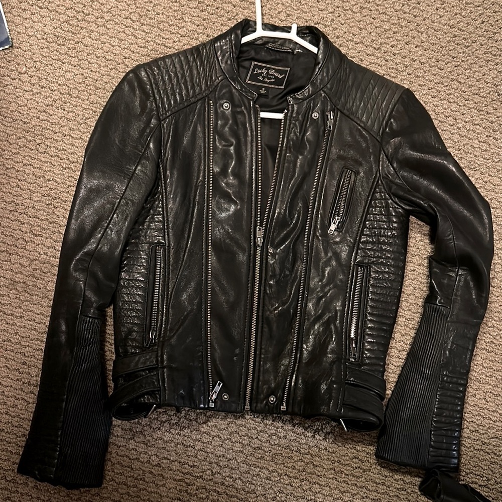 Lucky Brand leather Vintage Worn One Time By me For A Tv show. Small-Smellsclean